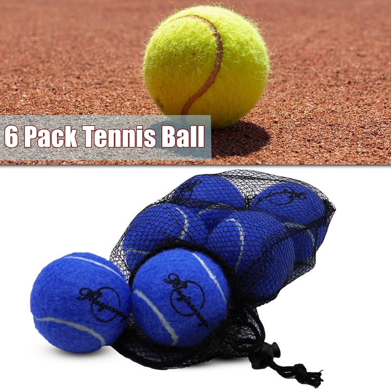 Magicorange Tennis Balls, 6 Pack Advanced Training Tennis Balls Practice Balls, Pet Dog Playing Balls, Come with Mesh Bag for Easy Transport, Good for Beginner Training Ball - Image 4